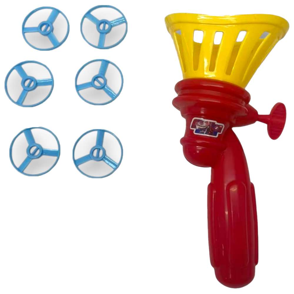 Marvel - Flying Saucer Disc Shooter Toy with 5 Launching Discs