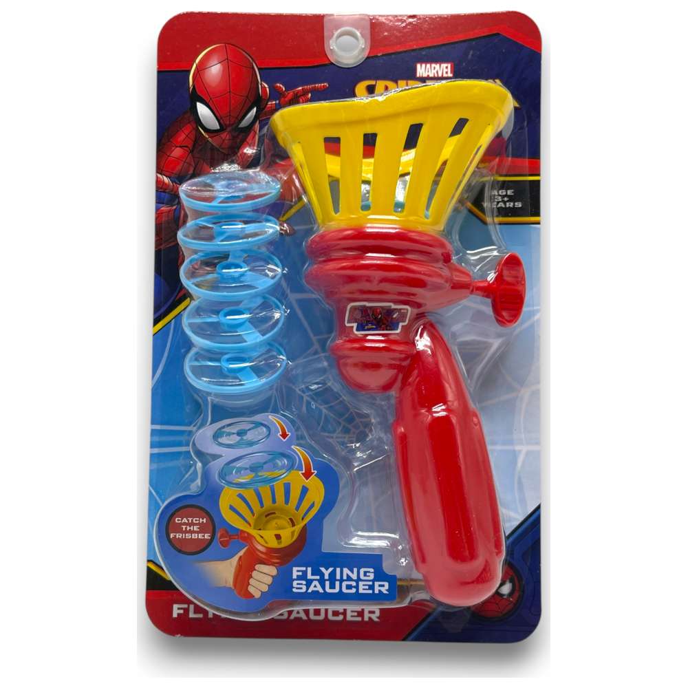 Marvel - Flying Saucer Disc Shooter Toy with 5 Launching Discs