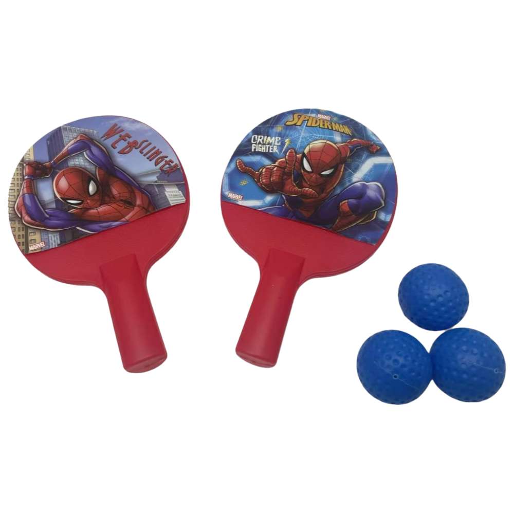 Marvel - Kids Spider- Man Paddle Ball Set With 3 Balls