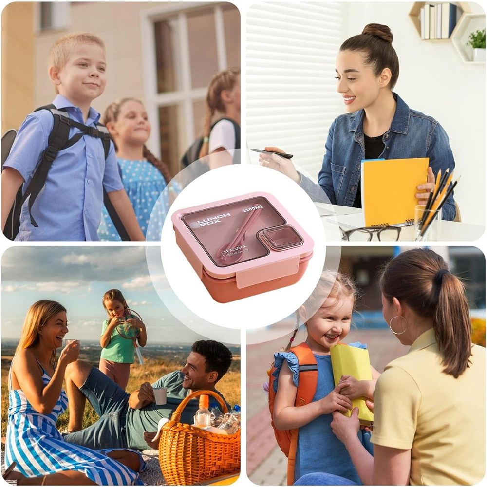 Star Babies - Insulated Lunch Bag With Lunch Box And Food Jar - Pink/Grey