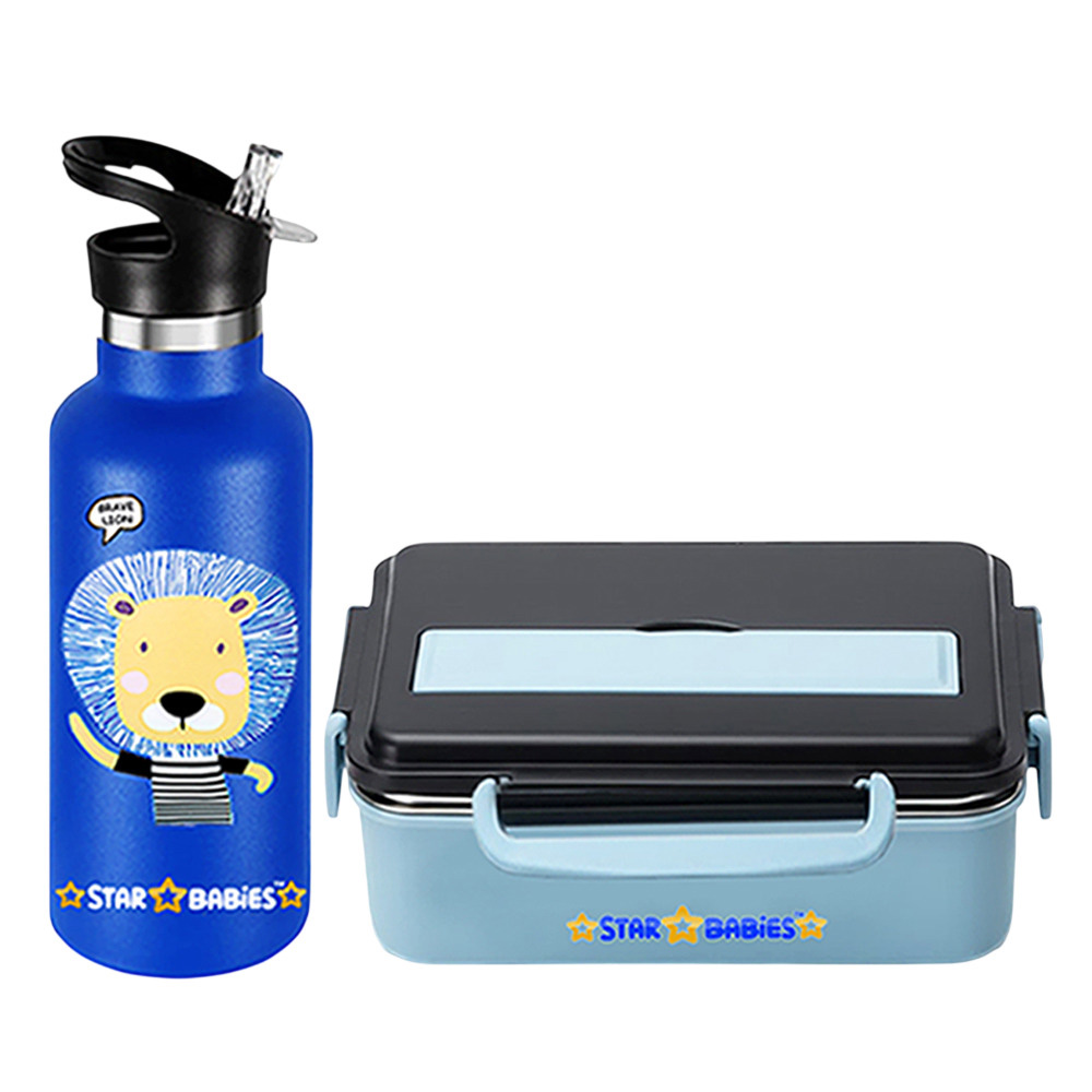 Star Babies - Bento Lunch Box With Water Bottle - Brave Lion