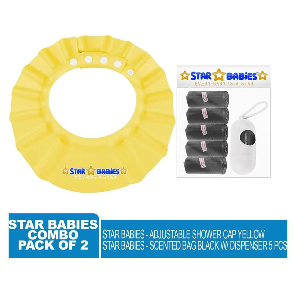 Star Babies - Adjustable Shower Cap & Scented Bag 5Pcs w/ Dispenser