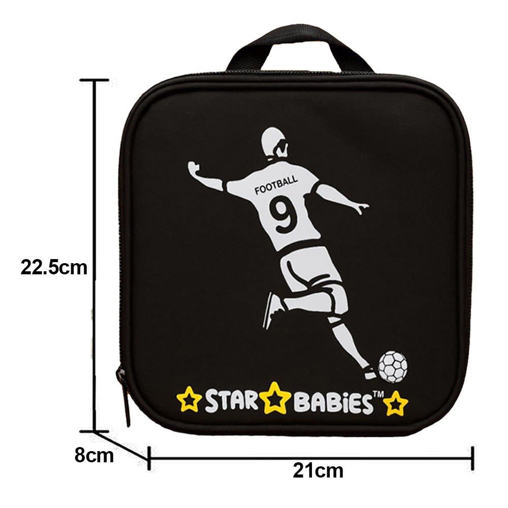 Star Babies - 5-Compartment Bento Lunch Box With Insulated Lunch Bag - Football