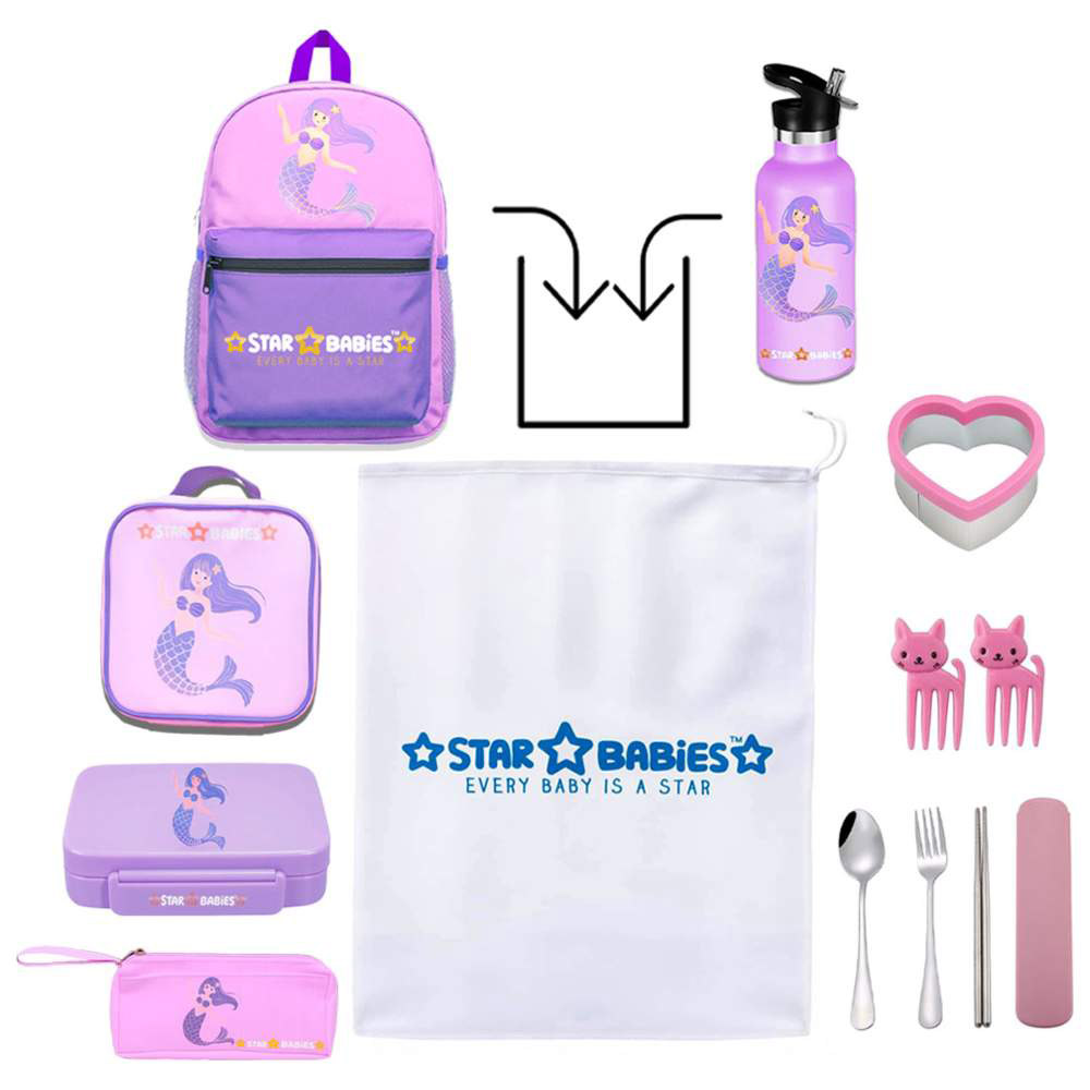 Star Babies - Back To School Combo Set - Little Mermaid - 12 Pc Set