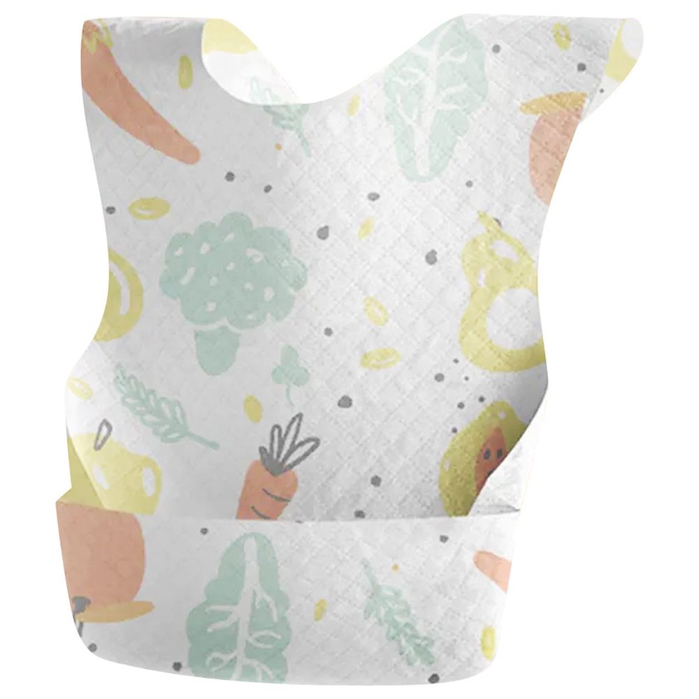 Star Babies - Disposable Bibs - Animal/Fruits Print