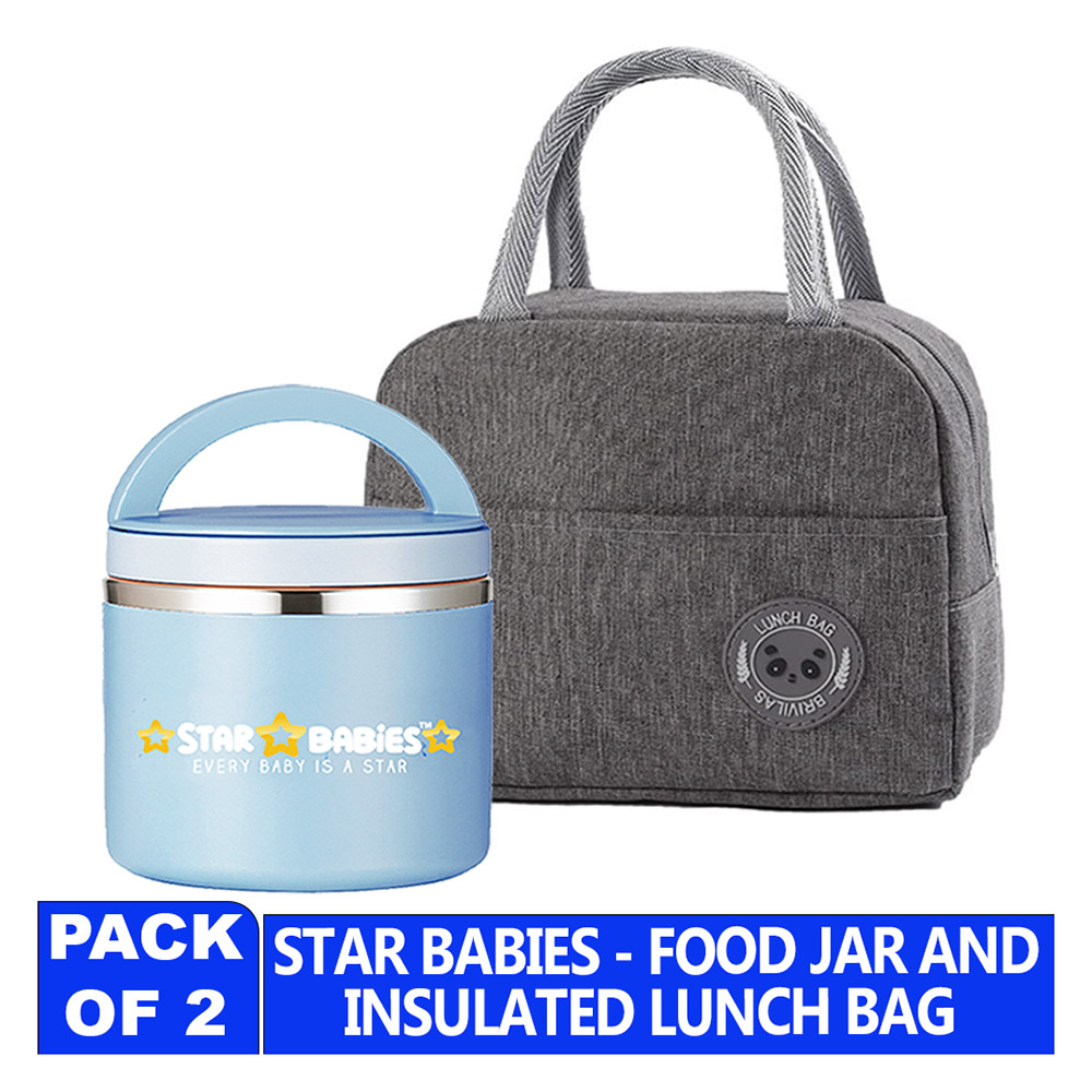 Star Babies - Mealtime Duo Insulated Mini Lunch Bag With Stainless Steel Food Jar