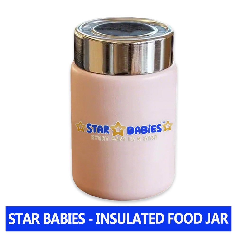Star Babies - Double Wall Vacuum Insulated Mini Flask - Pink - 230 ml