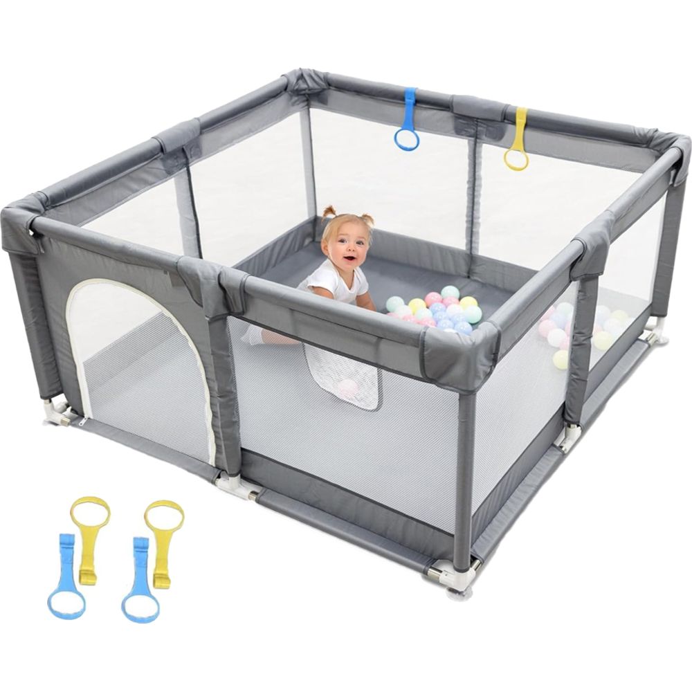 Star Babies - Baby Playpen - Dark Grey