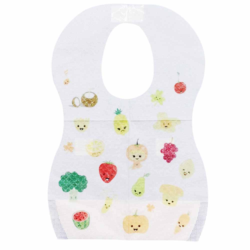 Star Babies - Fruit Printed Disposable Bibs