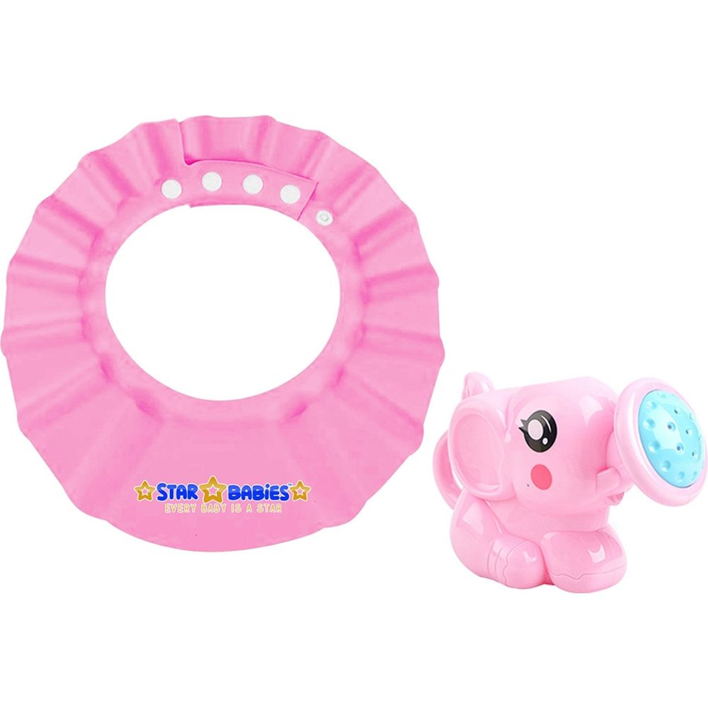 Star Babies - Baby Shower Cap And Watering Kettle Toy - Pink