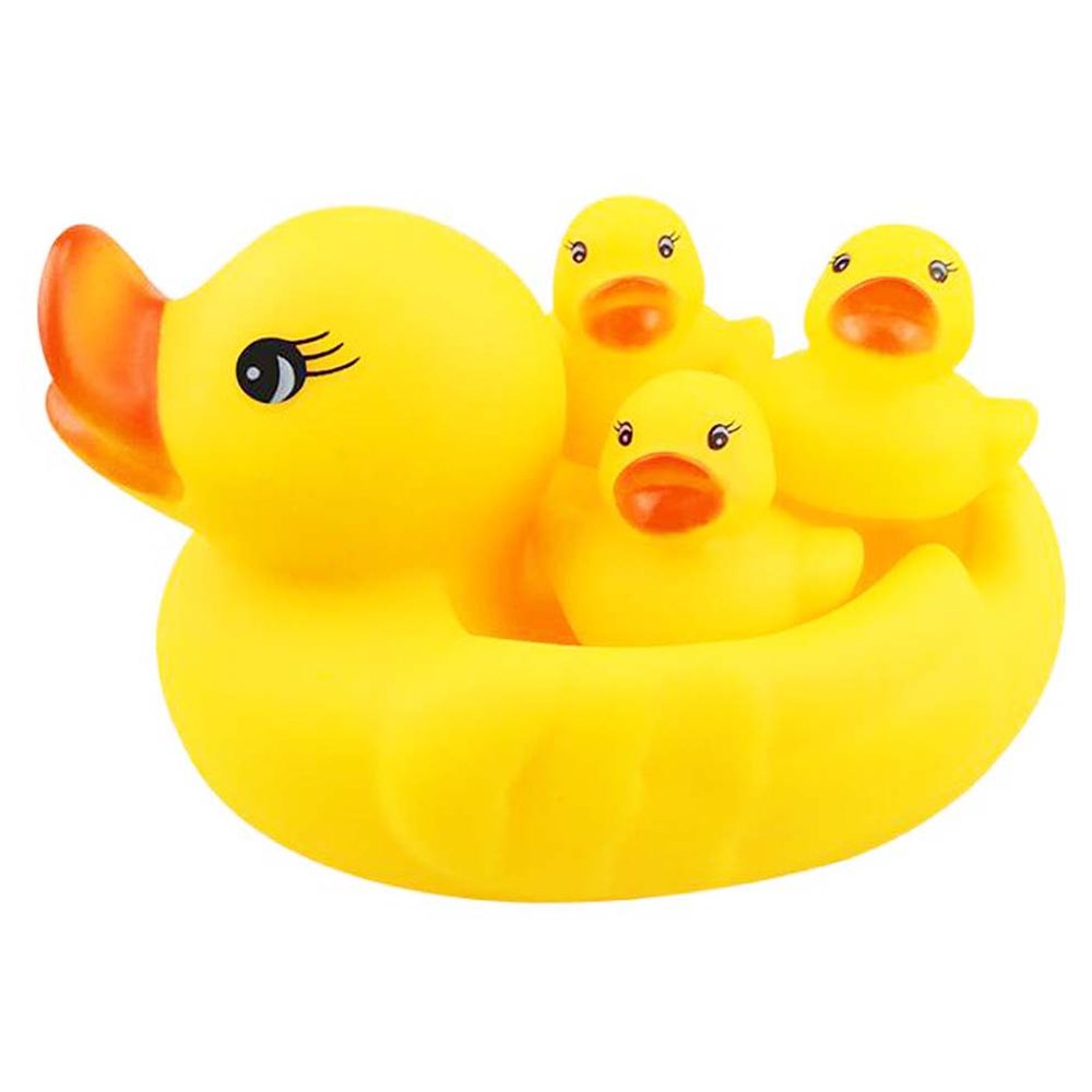 Star Babies - Squeaky Duck Pack of 4 - Yellow