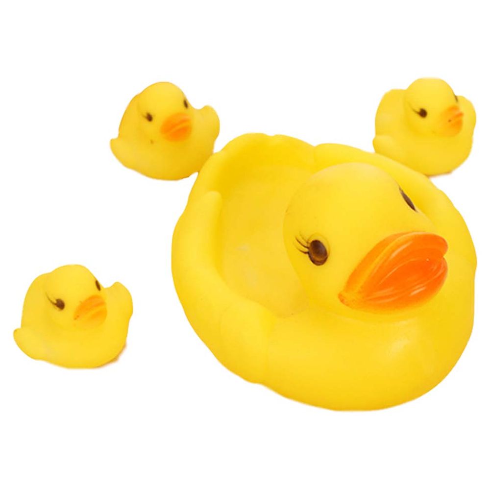 Star Babies - Squeaky Duck Pack of 4 - Yellow