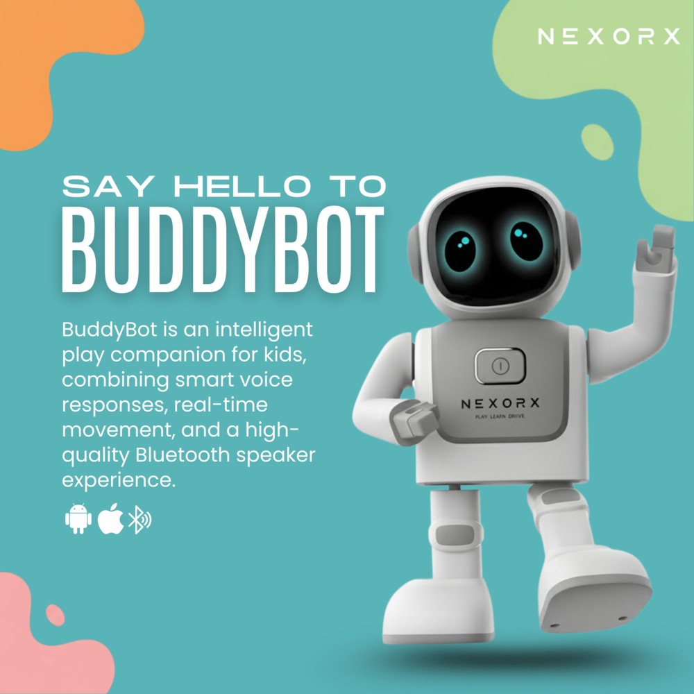NEXORX - Interactive Dancing Robot Toy - White