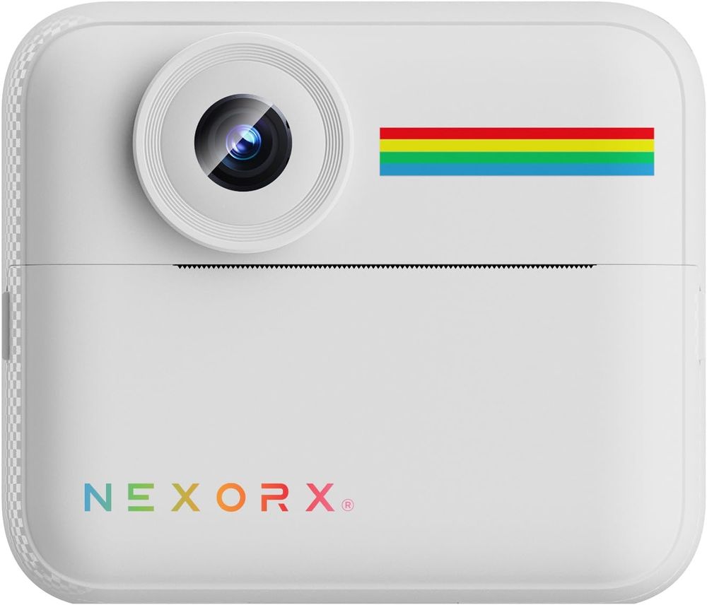 Nexorx - Kids Funfoto Alpha Instant Color Print Camera - Grey