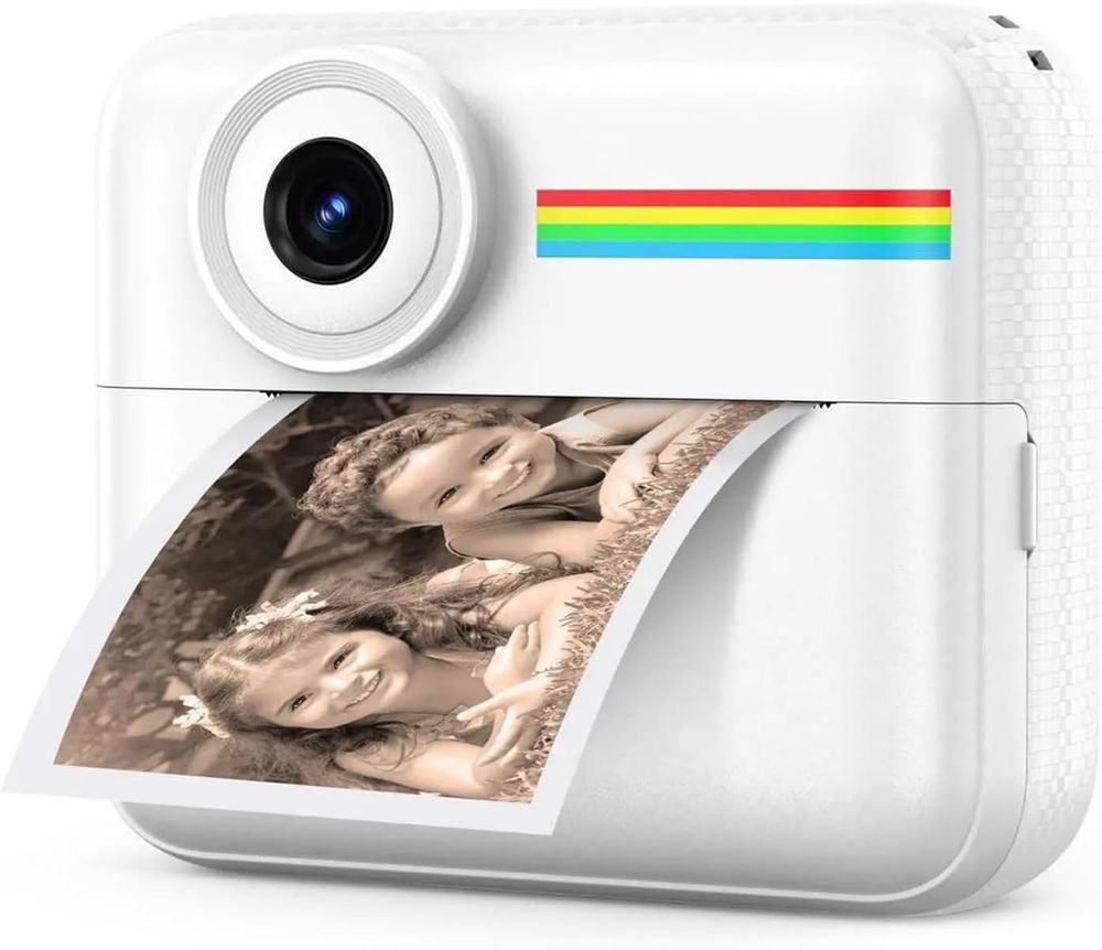 Nexorx - Kids Funfoto Alpha Instant Color Print Camera - Grey