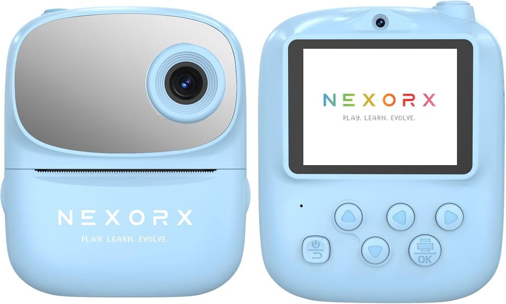 Nexorx - Kids Camera With Instant Print - Blue