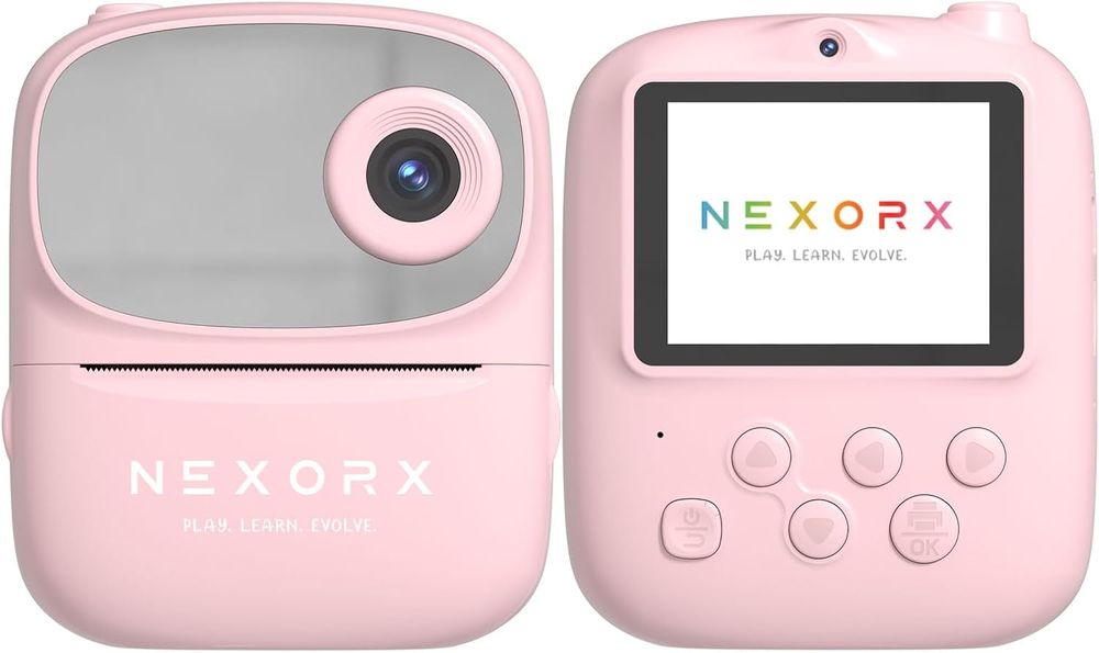 Nexorx - Kids Camera With Instant Print - Pink