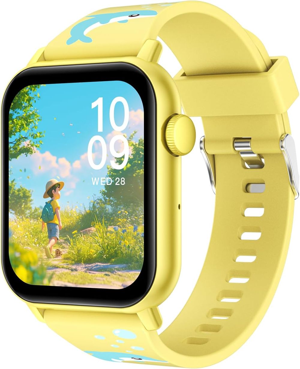 Nexorx - KiddoTime Kids Smartwatch - Yellow - 1.83-Inch