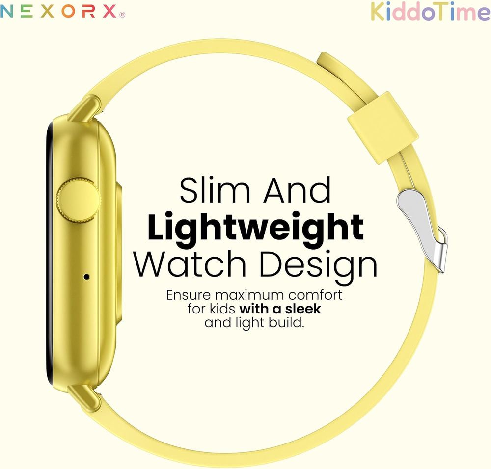 Nexorx - KiddoTime Kids Smartwatch - Yellow - 1.83-Inch