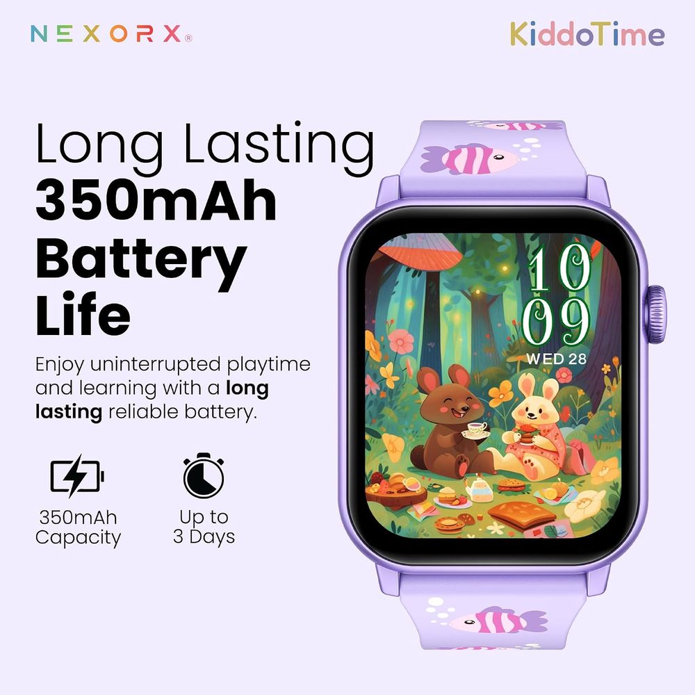 Nexorx - Kiddotime Kids Smart Watch - Purple