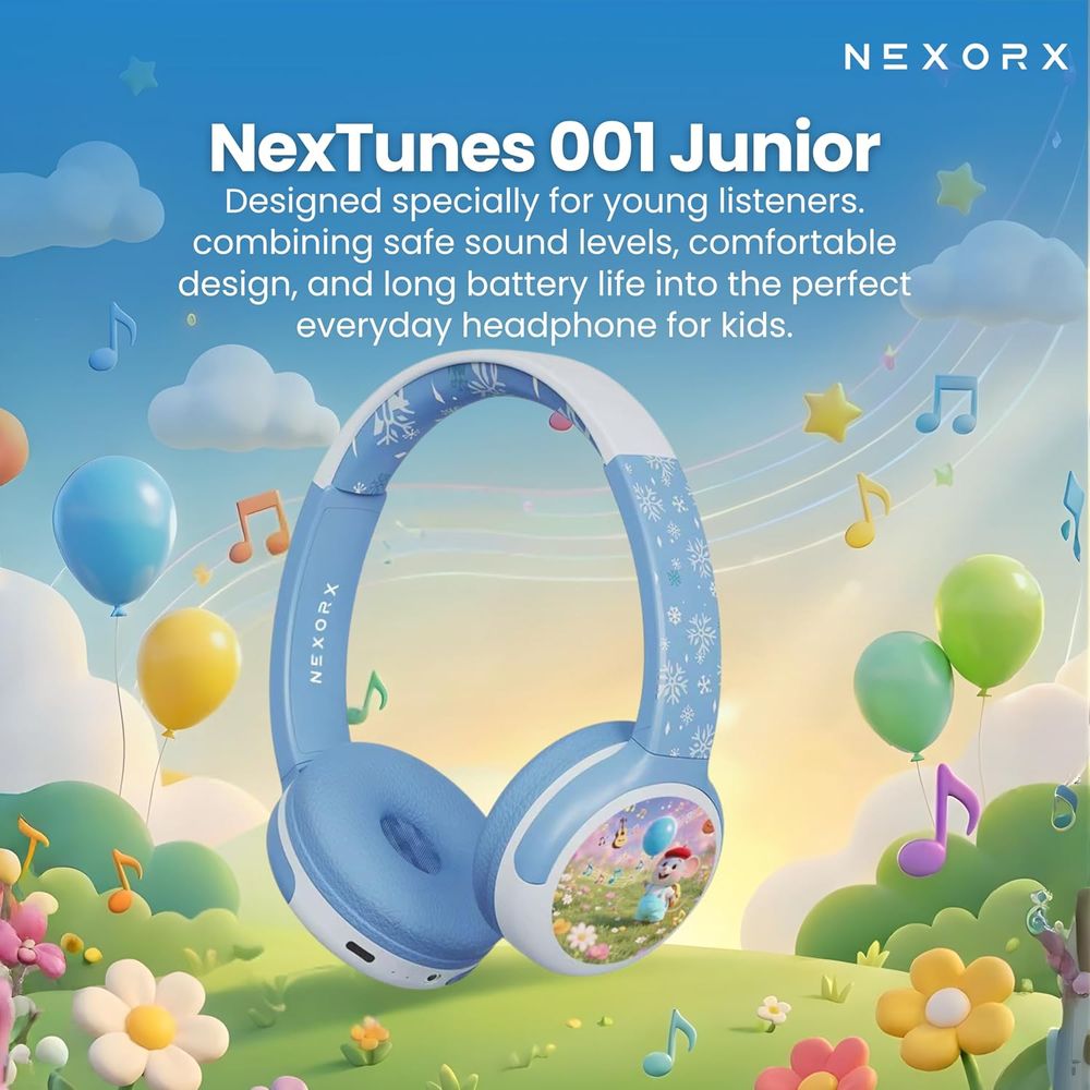 Nexorx - NexTunes 001 Junior Kids Headphones - Blue