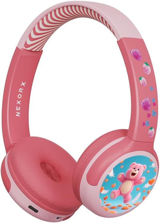 Nexorx - Kids Nextunes 001 Junior Bluetooth Headphones - Pink