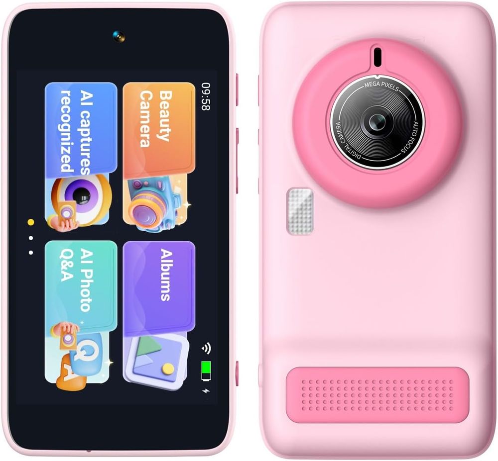 Nexorx - Kids Snap Buddy AI Camera - Pink