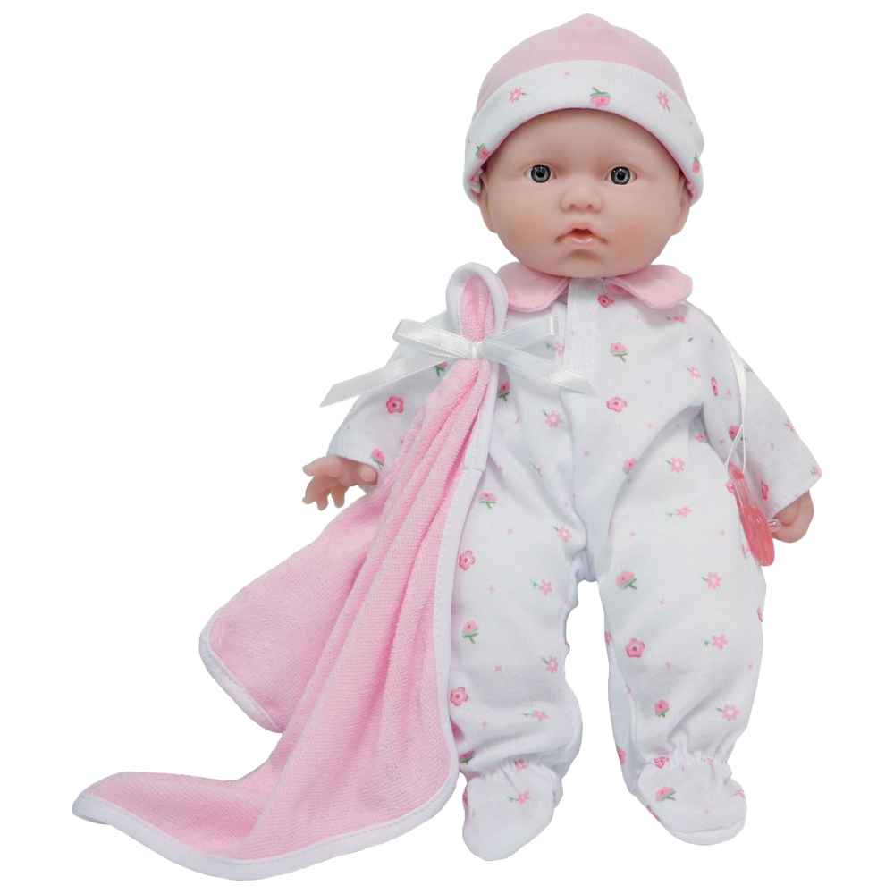 Jc Toys - La Baby Doll w/ Accessories - Pink/White - 11-Inch