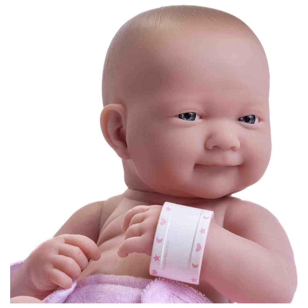 JC Toys - La Newborn Baby Doll Set - Pink - 9 Pcs