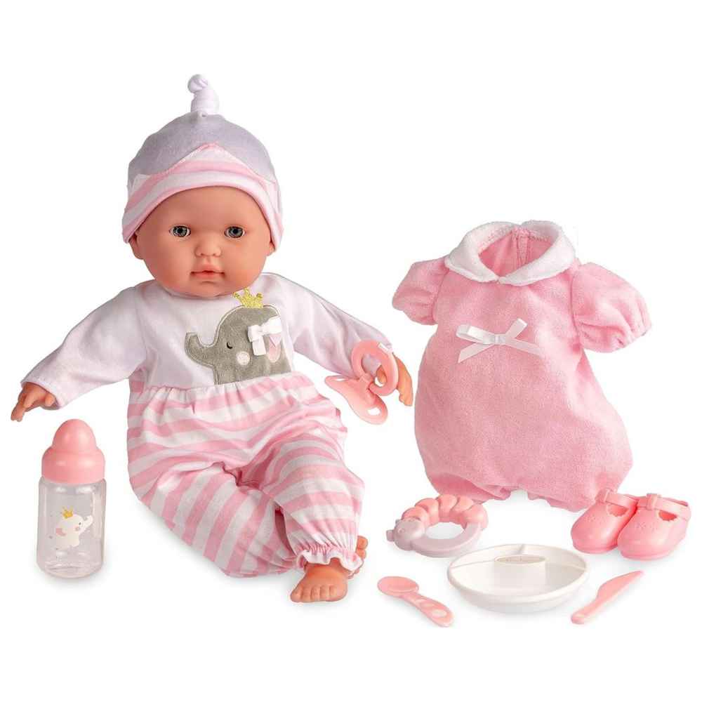 Jc Toys - Berenguer Boutique Doll W/ Accessories - 15-Inch - 7 Pcs