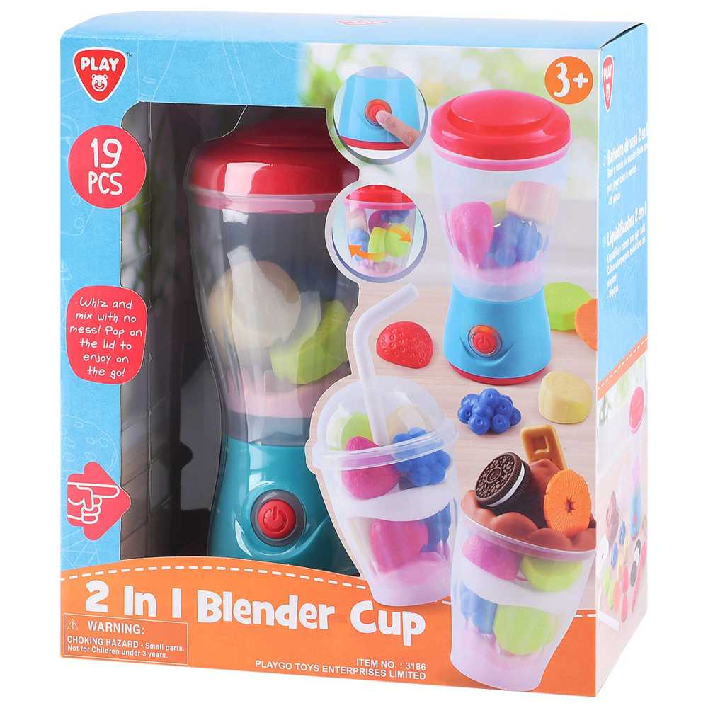 Playgo - 2-in-1 Blender Cup Playset - 19 Pcs
