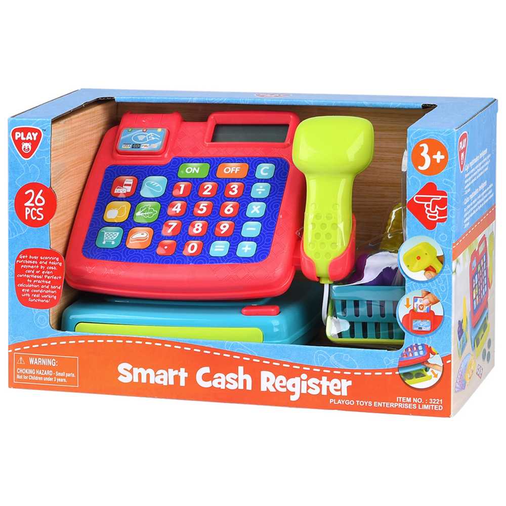 Playgo - Smart Cash Register Playset - 26 Pcs