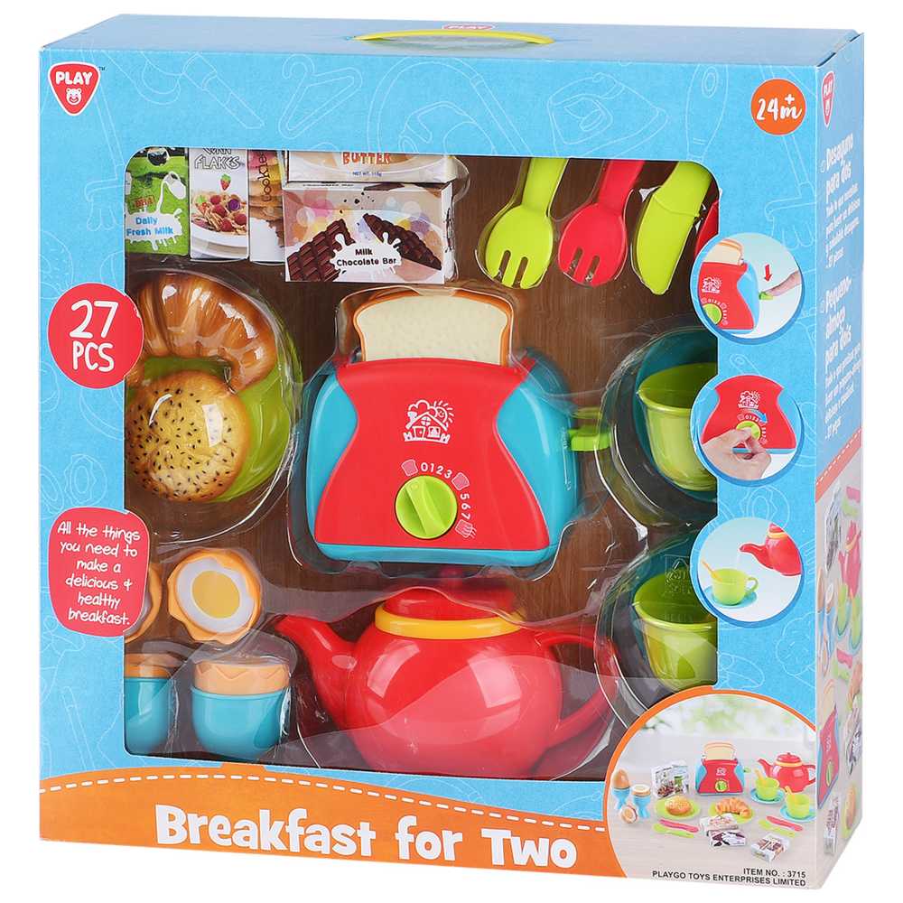 Playgo - Breakfast For Two Playset - 27 Pcs
