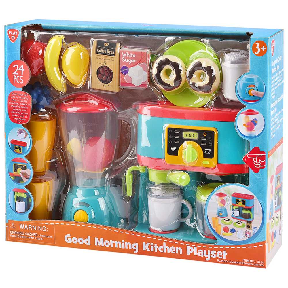 Playgo - Good Morning Kitchen Playset - 24 Pcs