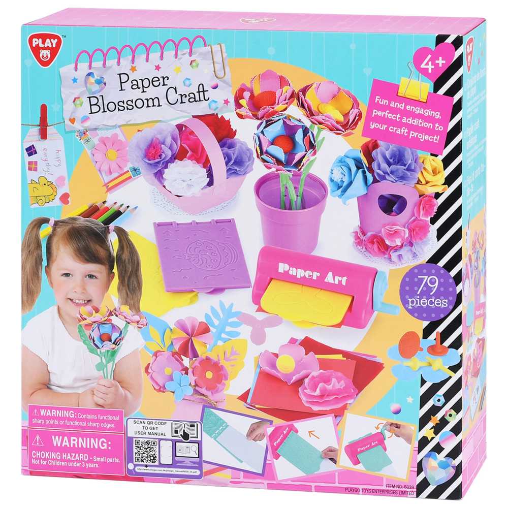 Playgo - Paper Blossom Craft Set - 79 Pcs