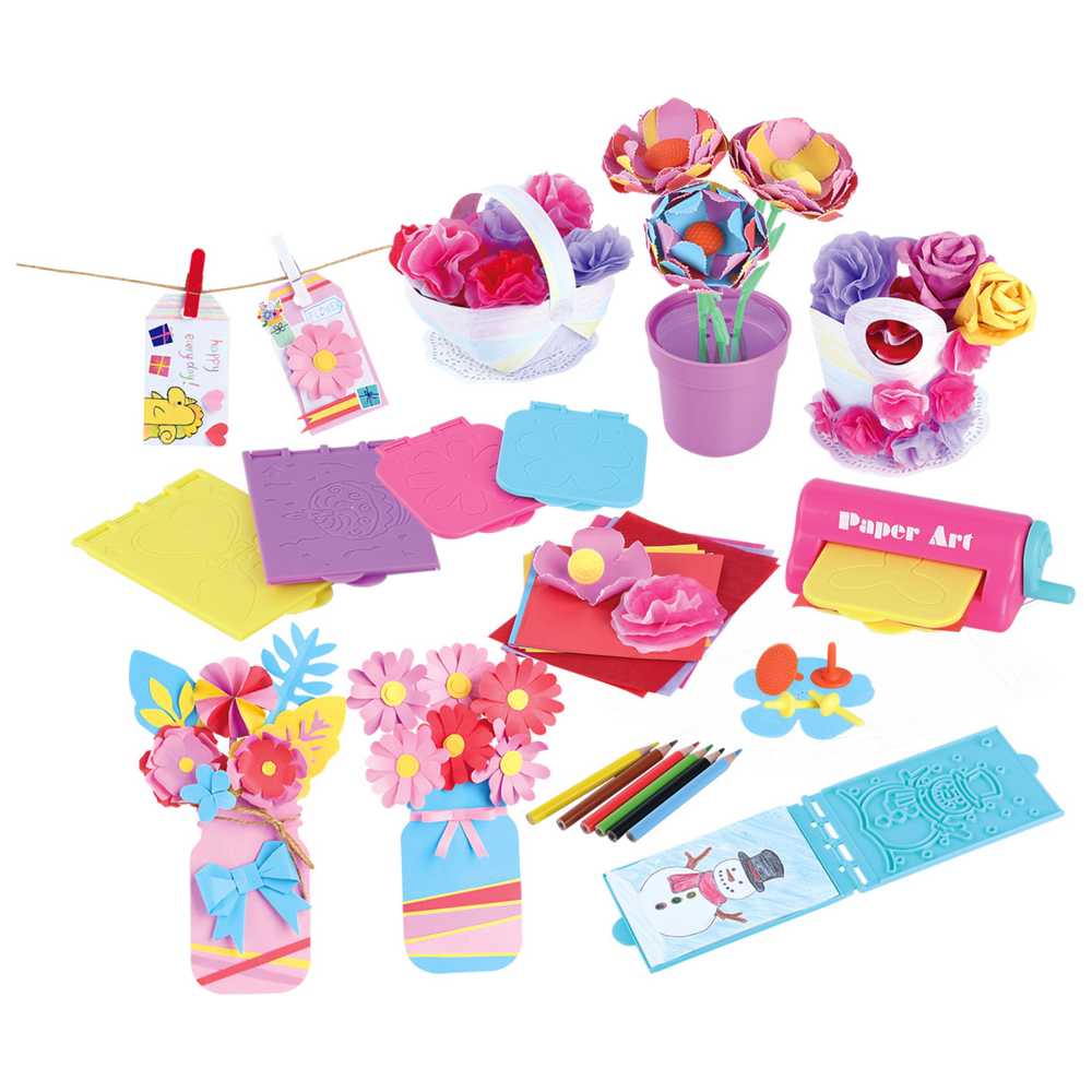 Playgo - Paper Blossom Craft Set - 79 Pcs