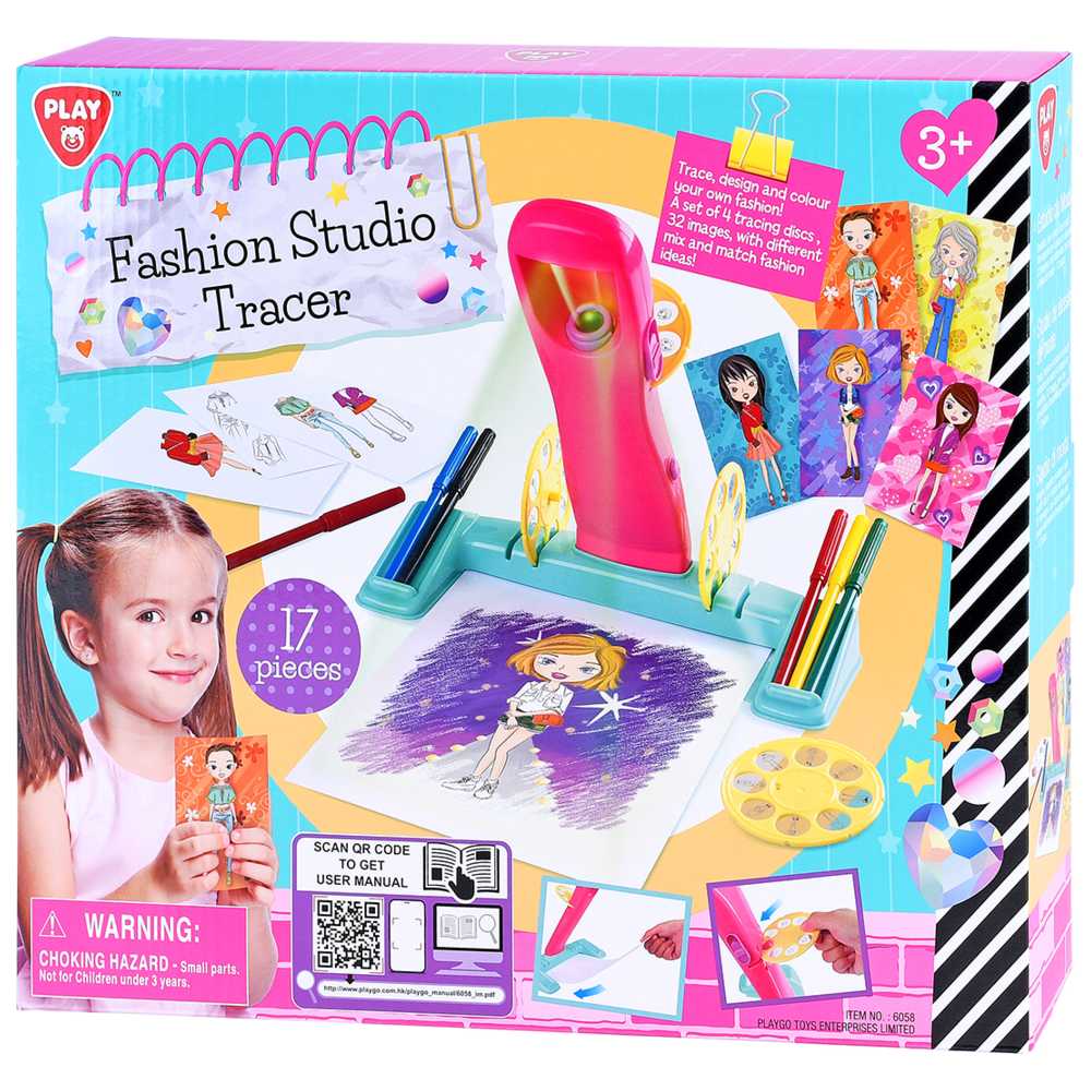Playgo - Fashion Studio Tracer Playest - 17 Pcs