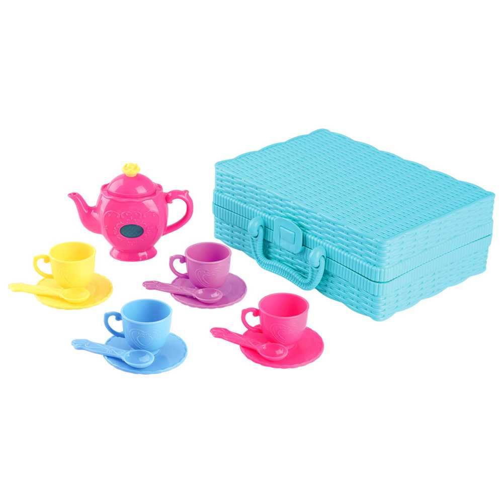 Playgo - Musical Tea Set Basket - 14 Pcs