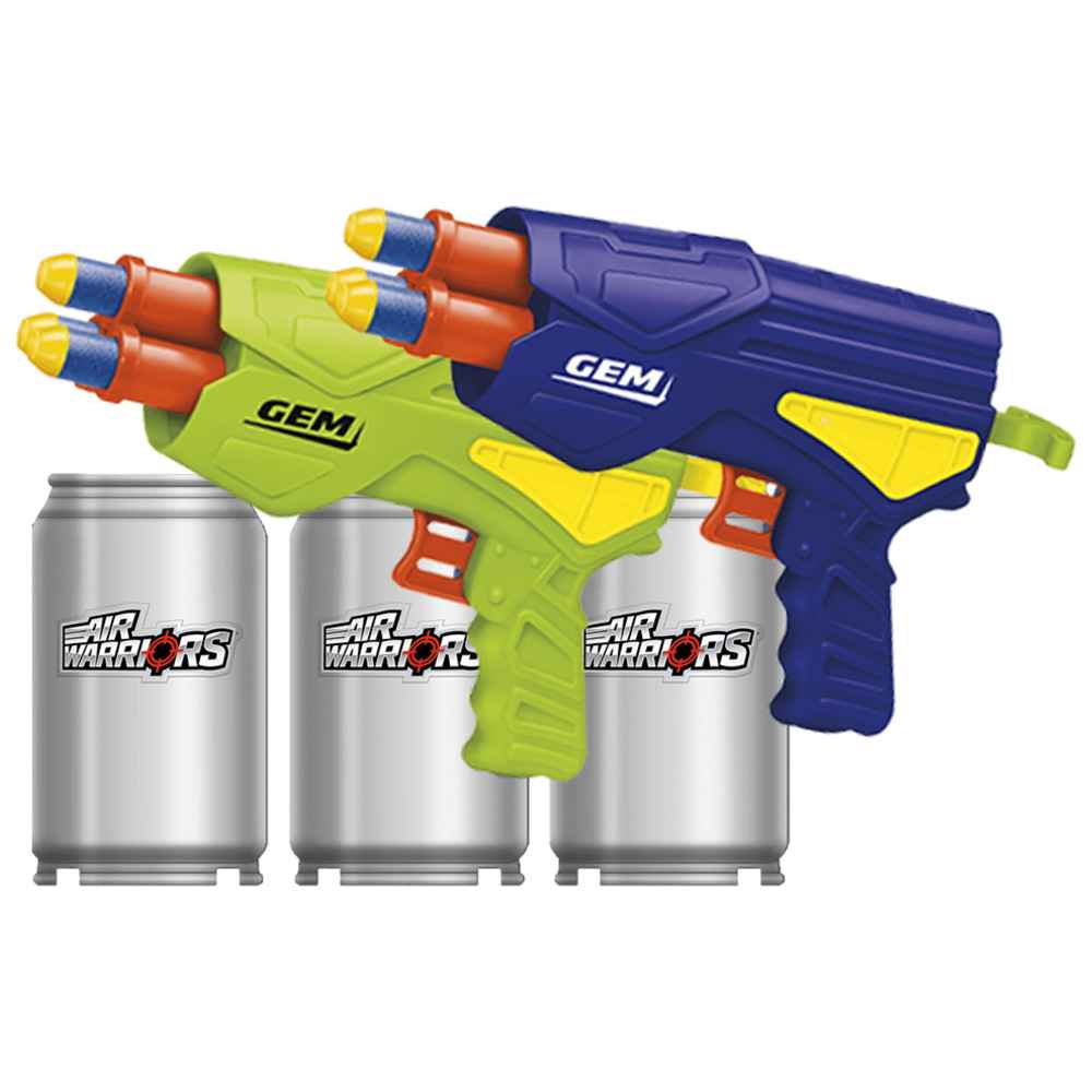 Buzzbee Toys - Air Warriors Gem Toy Gun - 25 Pcs