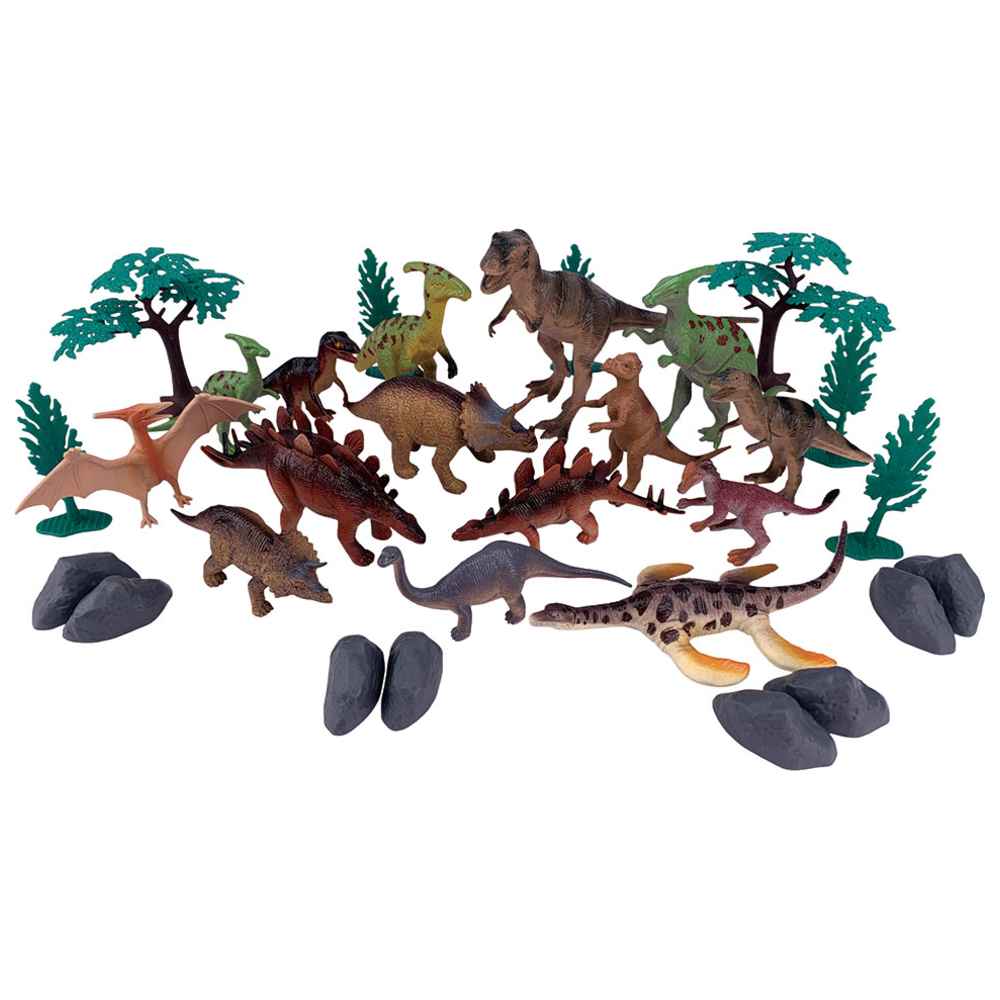 Wenno - Dinosaurs Playsets In Bucket - 30 Pcs