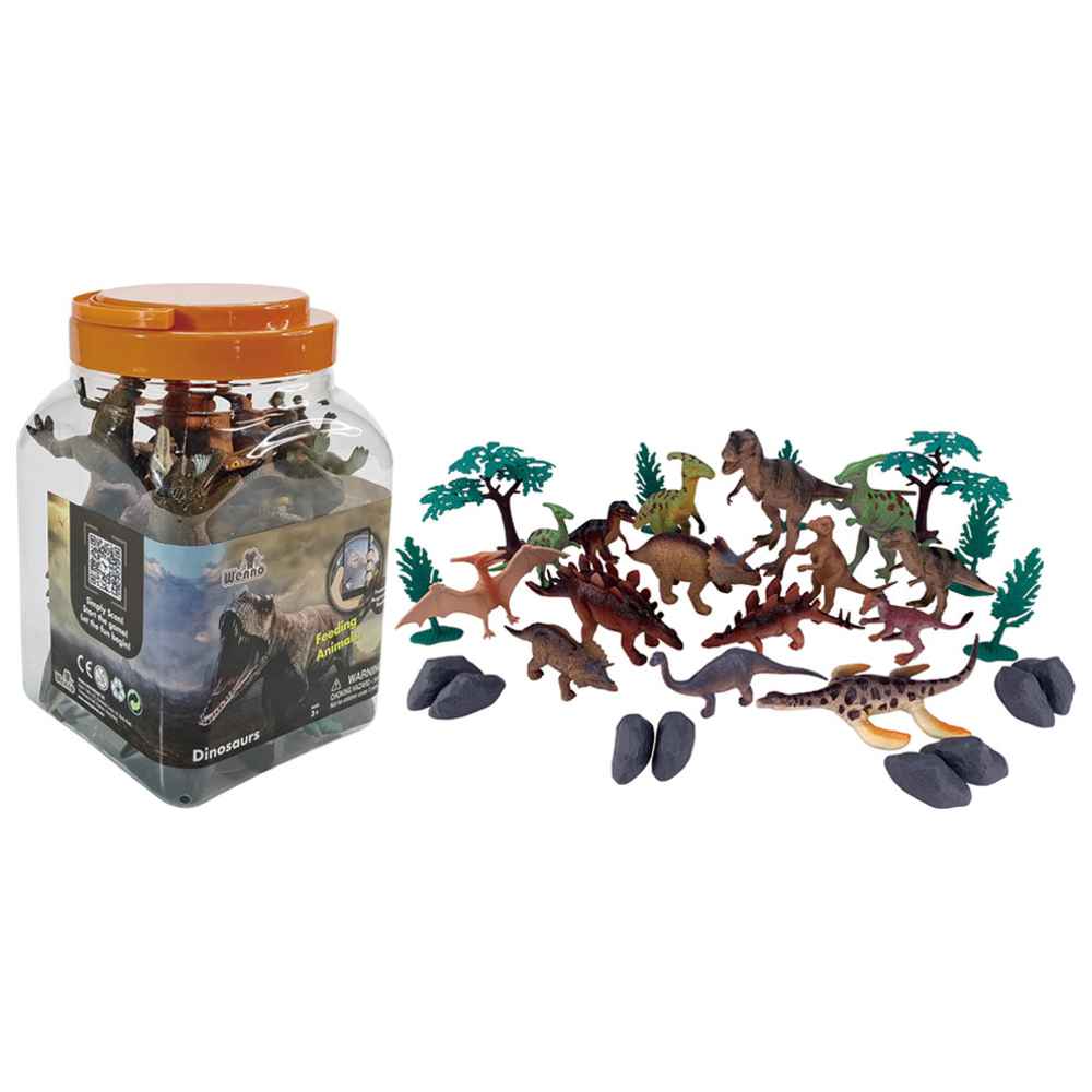 Wenno - Dinosaurs Playsets In Bucket - 30 Pcs