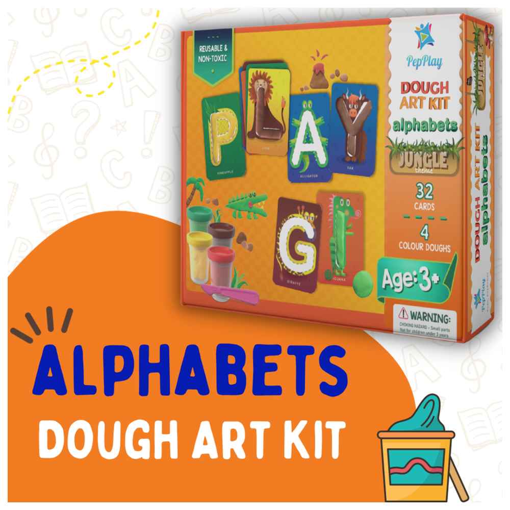 Pepplay - Alphabet Dough Art Kit - 36 Pcs