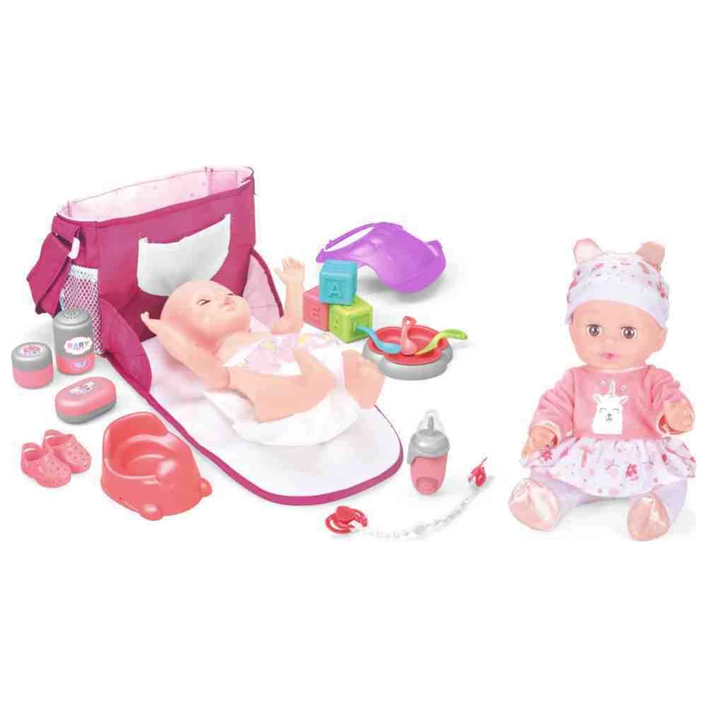 Vdora Dolls - Baby Doll w/ Backpack & Accessories- 16 Pcs