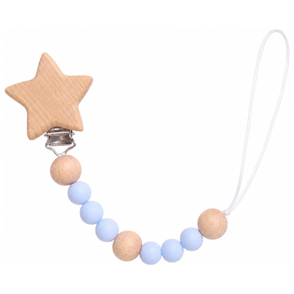 Factory Price - Star Beaded Pacifier Clip