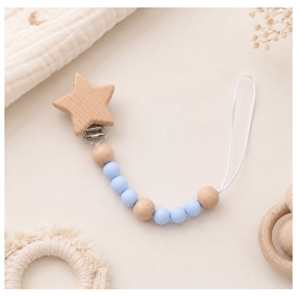 Factory Price - Star Beaded Pacifier Clip