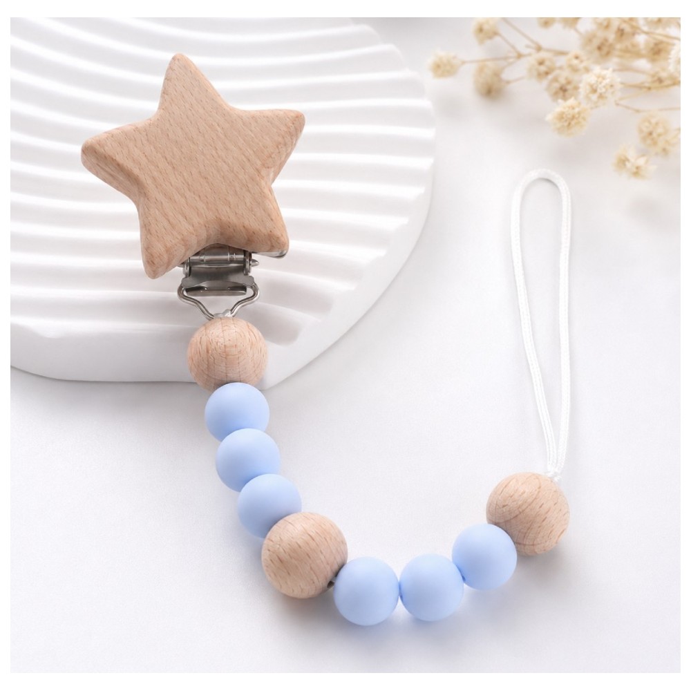 Factory Price - Star Beaded Pacifier Clip