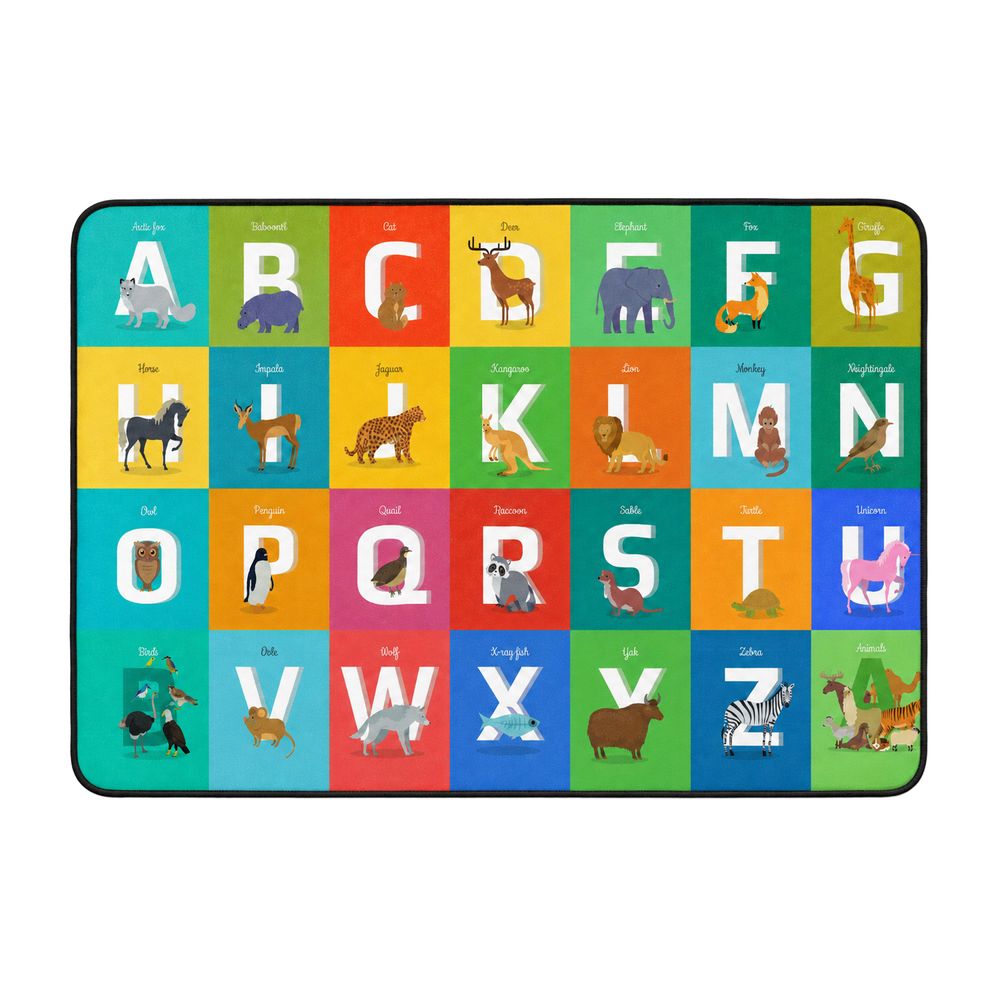 Factory Price - Kid's Interactive Alphabet Design Play Mat Rug - 160 x 200 cm