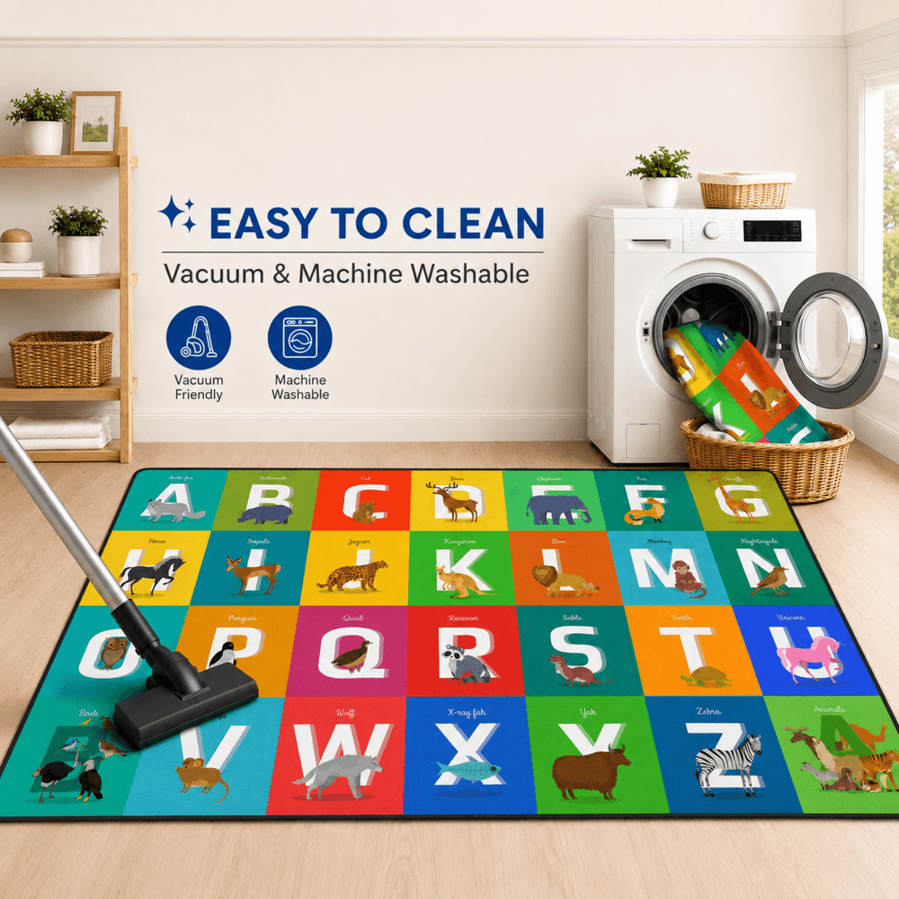 Factory Price - Kid's Interactive Alphabet Design Play Mat Rug - 160 x 200 cm