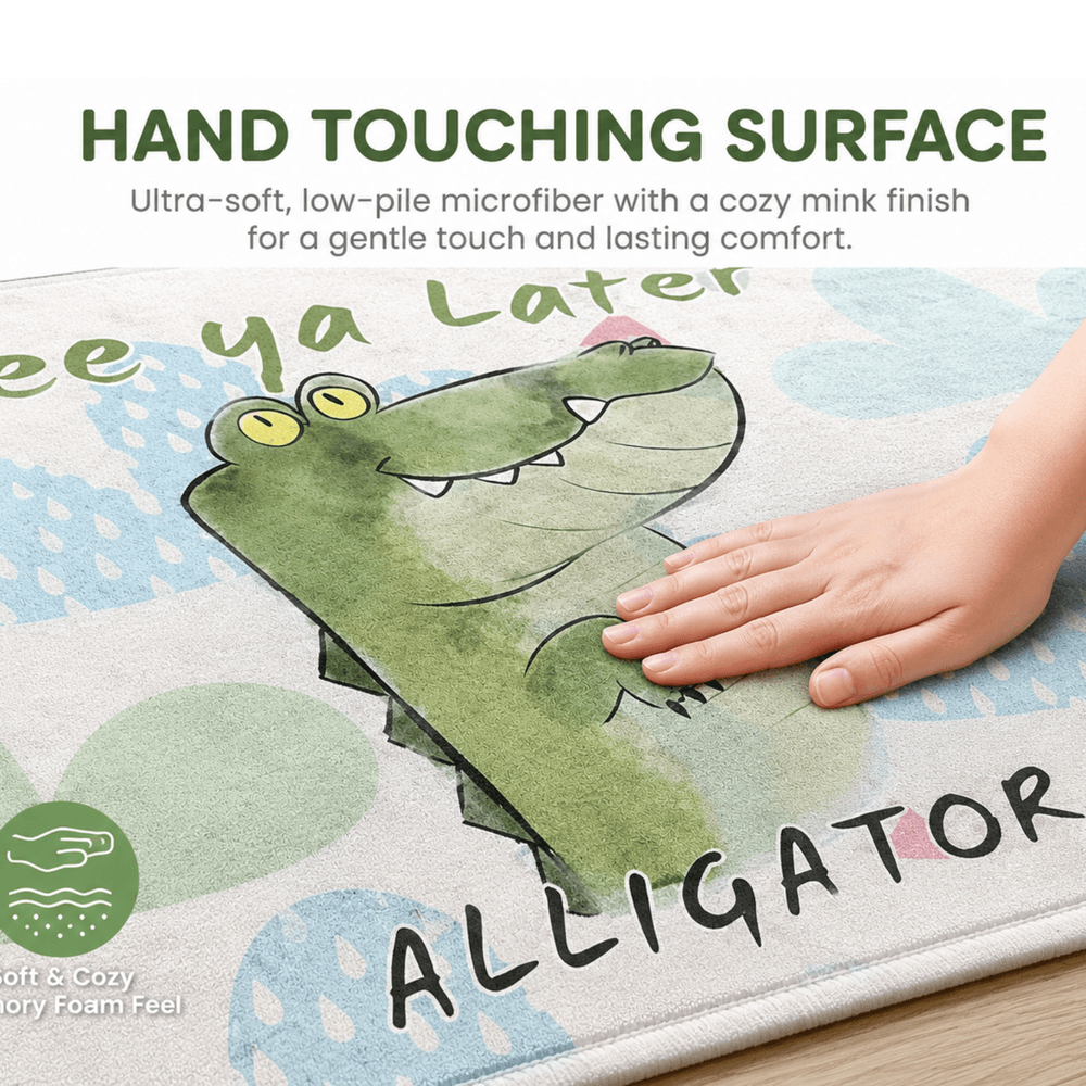Factory Price - Kid's Cute Alligator Design Play Mat Rug - 160 x 200 cm
