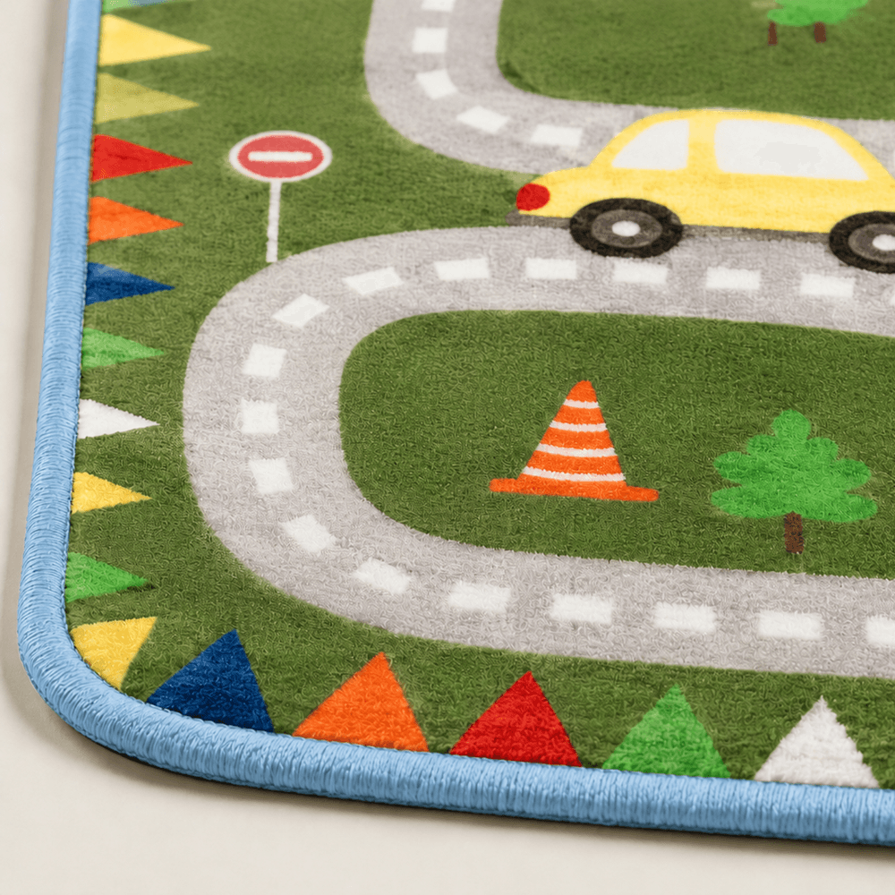 Factory Price - Kid's Race Track Design Play Mat Rug - 160 x 200 cm